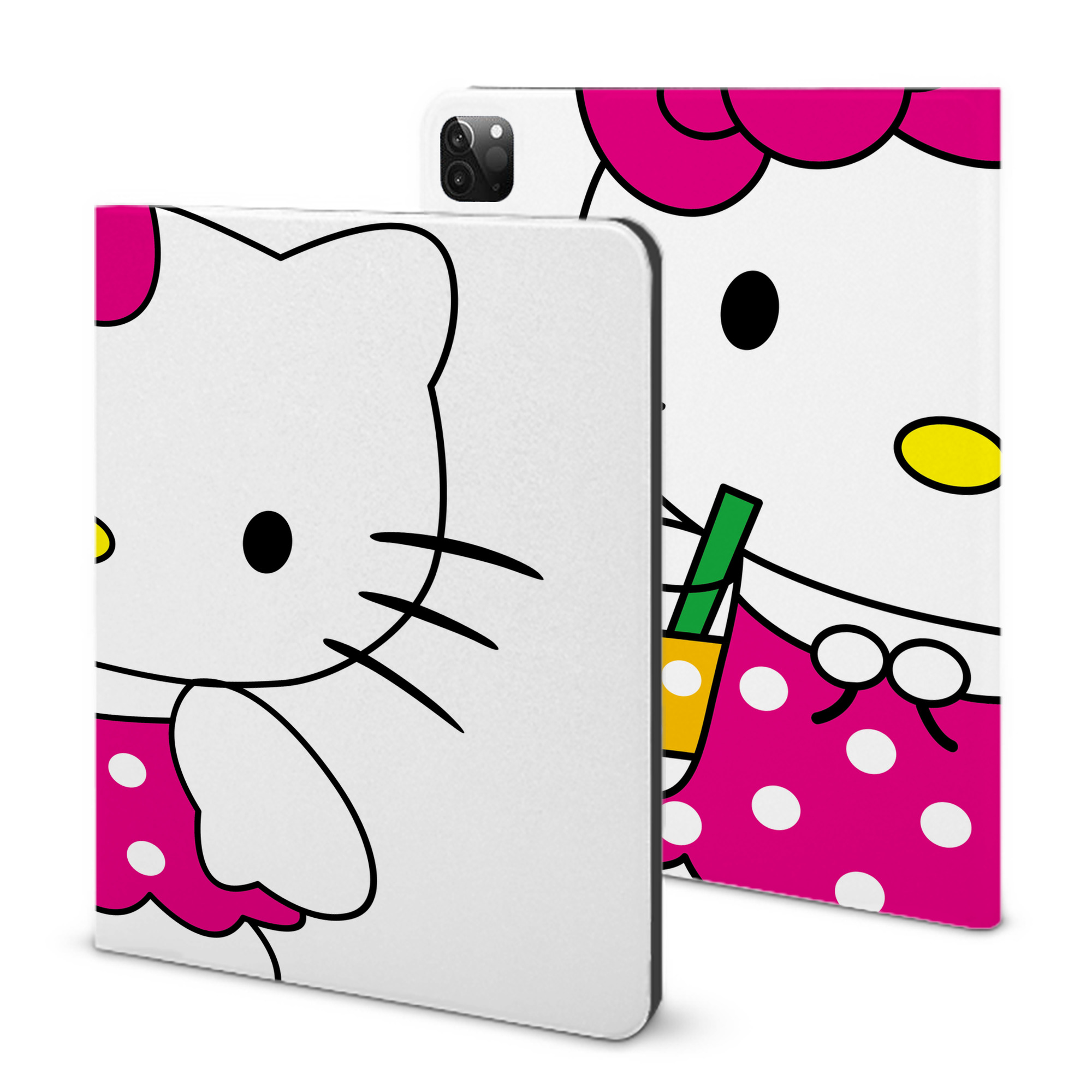 （画像用） Hello Kitty ハローキティ IPadケース ペンホルダー付き ブックスタイルデザイン